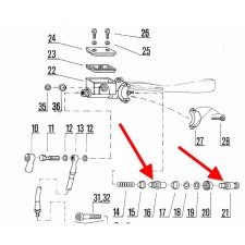 BRZDOVÁ PUMPA - PÍSTEK CELÝ   (JAWA PUMPA STARÝ TYP)